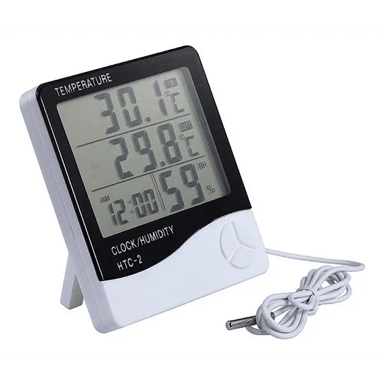 Termometro-Higrómetro  Digital VDL HTC-2 con Sonda de Acero Inoxidable